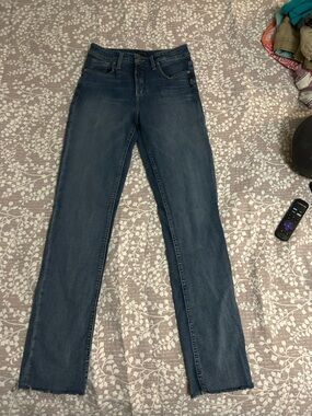 Silver Jeans Women's Straight-Leg Denim in Dark Blue